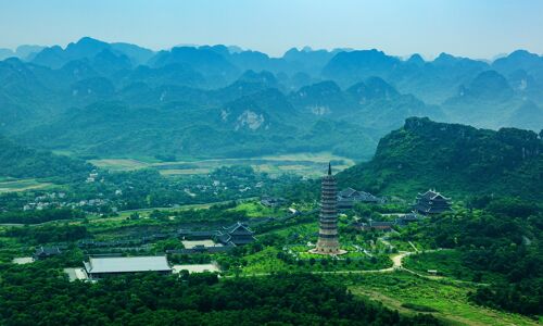 Bai Dinh Pagoda Panorama View